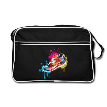 Graffiti Sneaker - Sac Retro - noir/blanc - Devant