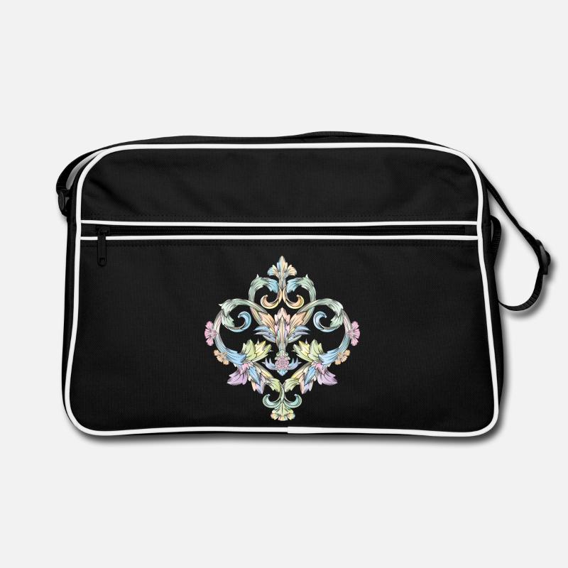 bel ornement baroque de couleur pastel Sac Retro
