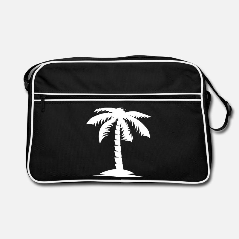 palm tree nature holiday holidays icon Logo Retro Bag