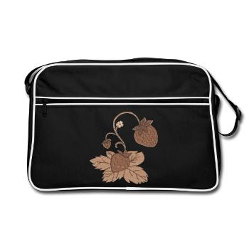 Seiche fraise - Sac Retro - noir/blanc - Devant