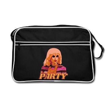Katya Drag Queen Party Look – Pop Art Style - Sac Retro - noir/blanc - Devant