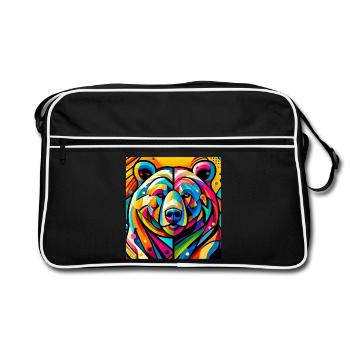 Ours - Sac Retro - noir/blanc - Devant