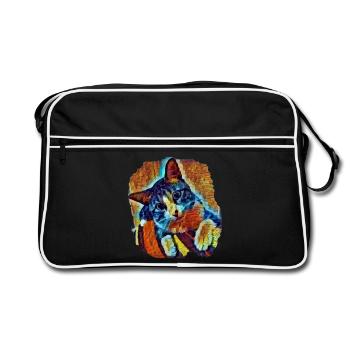 Lukas - Sac Retro - noir/blanc - Devant