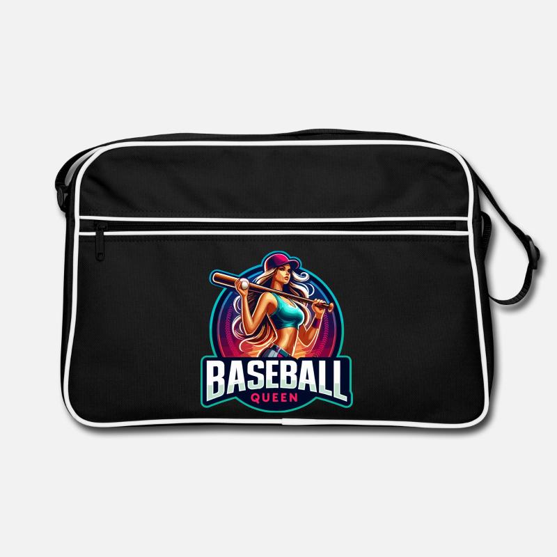 Conception d’athlète féminine Baseball Queen - Sac Retro - noir/blanc
