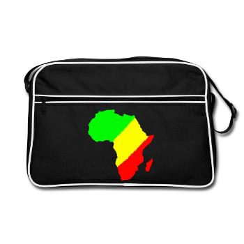 afrique - Sac Retro - noir/blanc - Devant