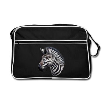 Zebra - Retro Bag - black/white - Front