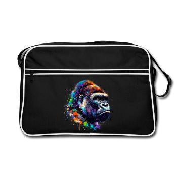 Gorille - Sac Retro - noir/blanc - Devant