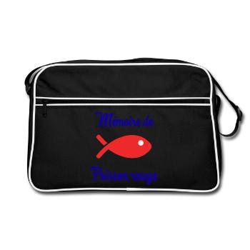 MEMOIRE DE POISSON ROUGE - Sac Retro - noir/blanc - Devant