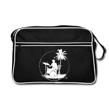 Batteur - Sac Retro - noir/blanc - Devant