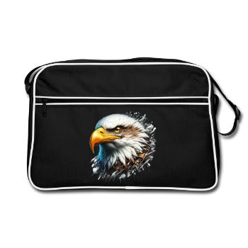 Eagle - Retro Bag - black/white - Front