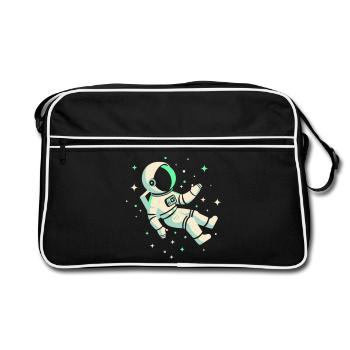Astronaut - Retro Bag - black/white - Front