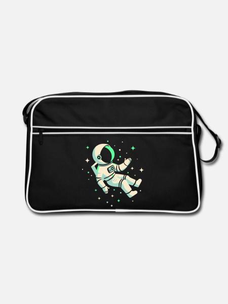 Astronaut - Retro Bag - black/white - Front
