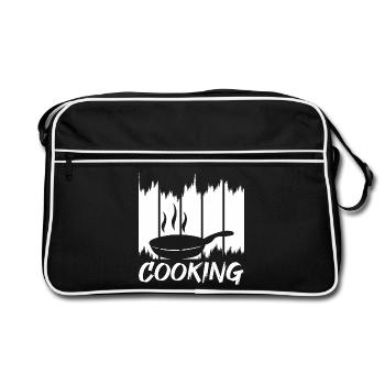 Cuisine amusante - Sac Retro - noir/blanc - Devant