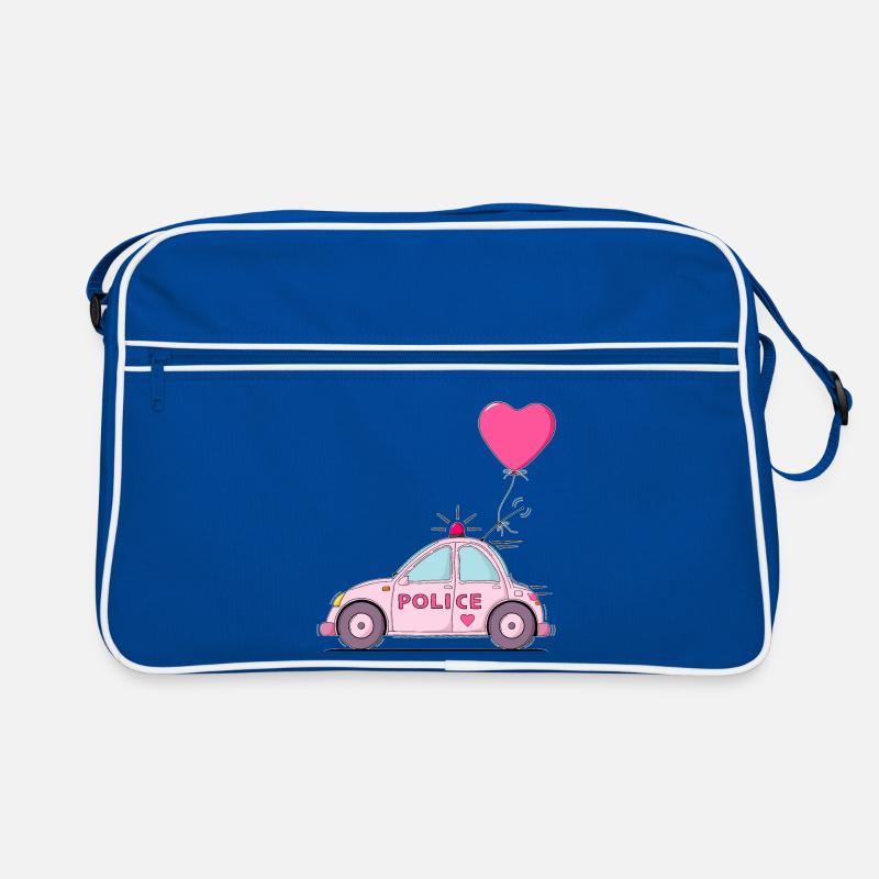 Police Herz Rosa Retro Tasche