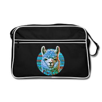 Alpaca - Retro Bag - black/white - Front