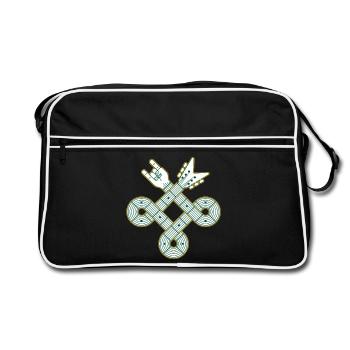 Celtic Knot Guitar - Retro Bag - black/white - Front