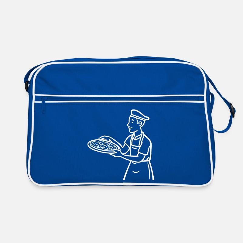 Pizza Baker Drawing Retro Bag