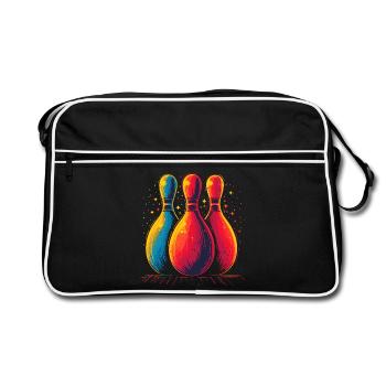 Look rétro bowling - Sac Retro - noir/blanc - Devant