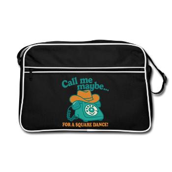 Appelez-moi pour une danse carrée - Sac Retro - noir/blanc - Devant