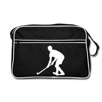 Joueurs de hockey sur gazon - Sac Retro - noir/blanc - Devant