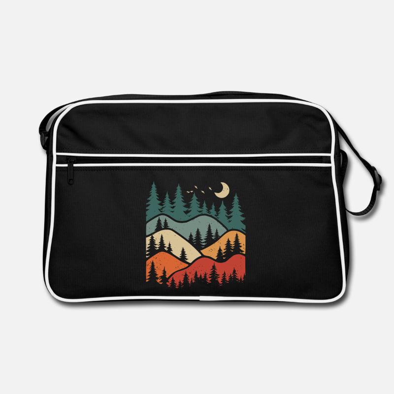 Forest Landscape Nature Trees Nature Lovers Retro Bag