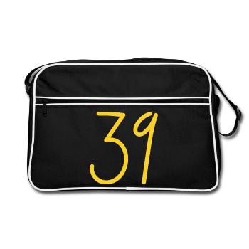 39 - Retro Bag - black/white - Front