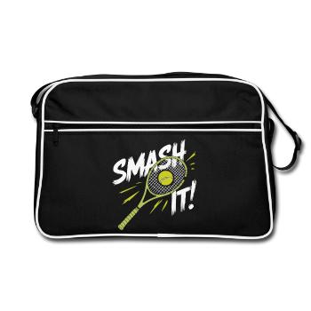 Je peux pas j ai padel - Sac Retro - noir/blanc - Devant