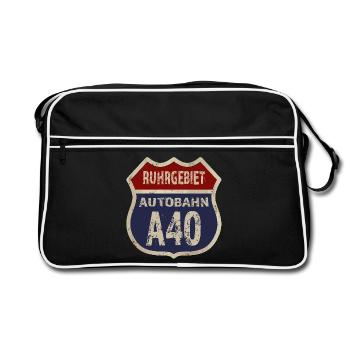 A40 - Ruhr area - Retro Bag - black/white - Front