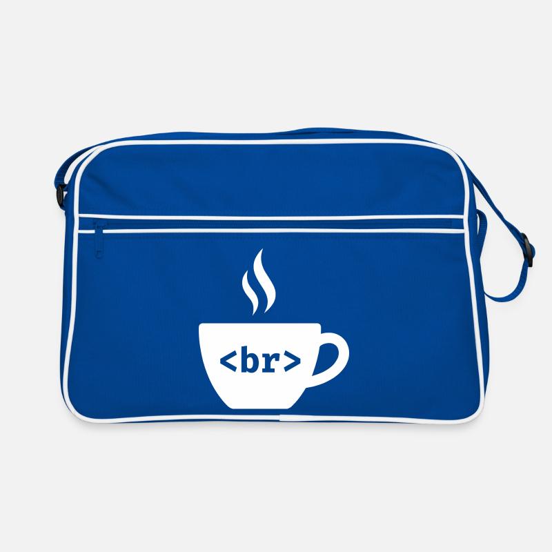 Coffee Break – Funny HTML Tag Design Retro Bag