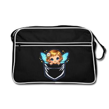 Portail de la Poche des Anges - Sac Retro - noir/blanc - Devant