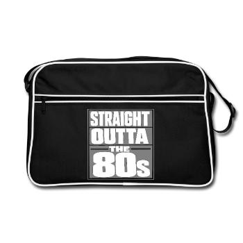Une faute de frappe rétro des années 80 - Sac Retro - noir/blanc - Devant