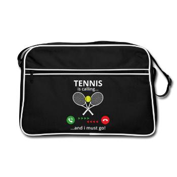 tennis  - Sac Retro - noir/blanc - Devant