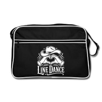 Amour de la danse en ligne - Sac Retro - noir/blanc - Devant
