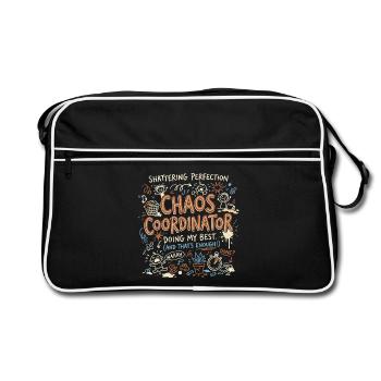 Chaos Coordinator - Retro Bag - black/white - Front