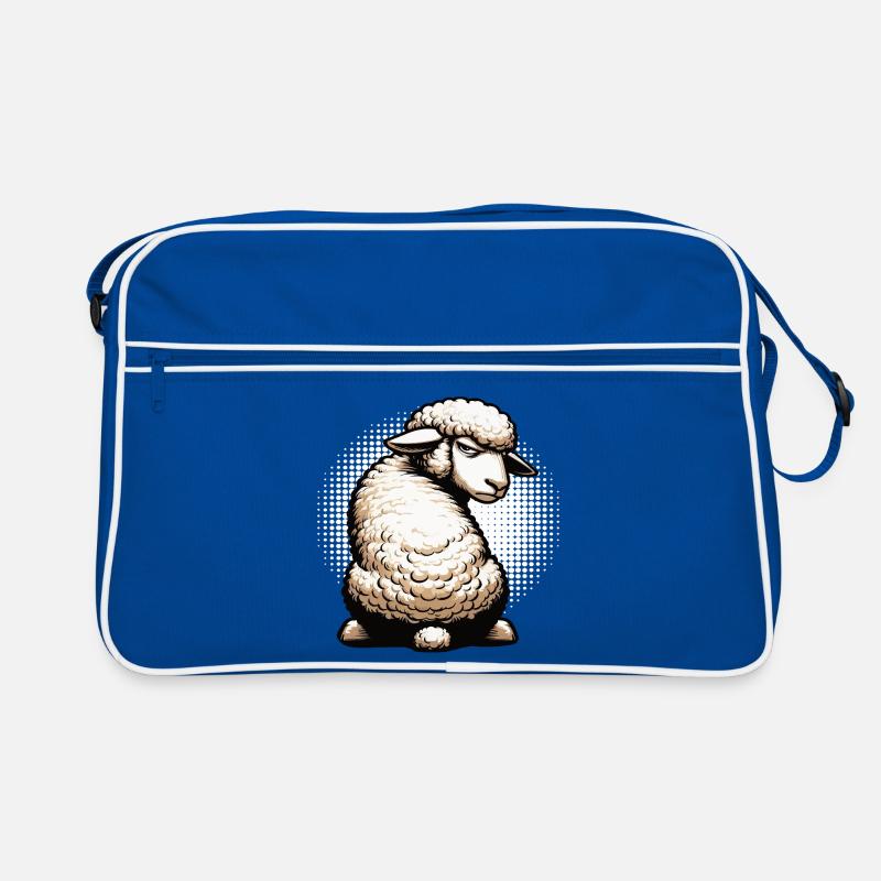 Schaf Schafe Schäfer Schafhalter Schafbock Retro Tasche