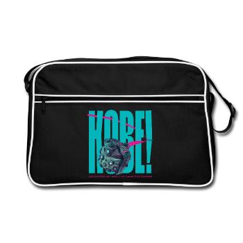 KOBE ! Calculée Sky Nade - Sac Retro - noir/blanc - Devant