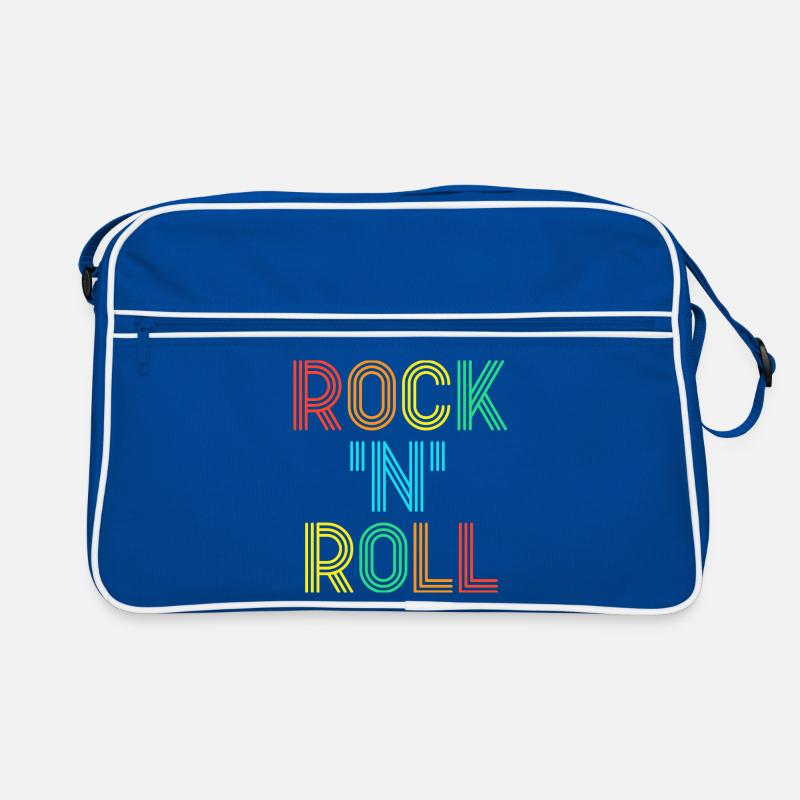 Rock'N'Roll Multicolored Retro Neon Text Retro Bag