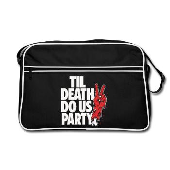 Jusqu’à ce que la mort nous fasse fête Zombie - Sac Retro - noir/blanc - Devant