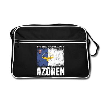 Voyage insulaire aux Açores - Sac Retro - noir/blanc - Devant