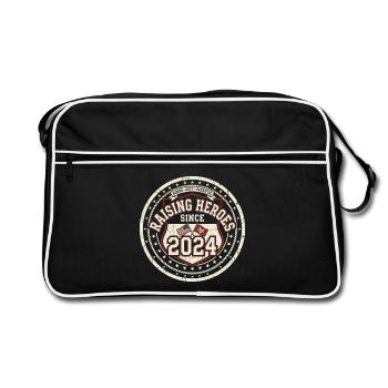 Army Mama Raising Heroes depuis 2024 - Sac Retro - noir/blanc - Devant