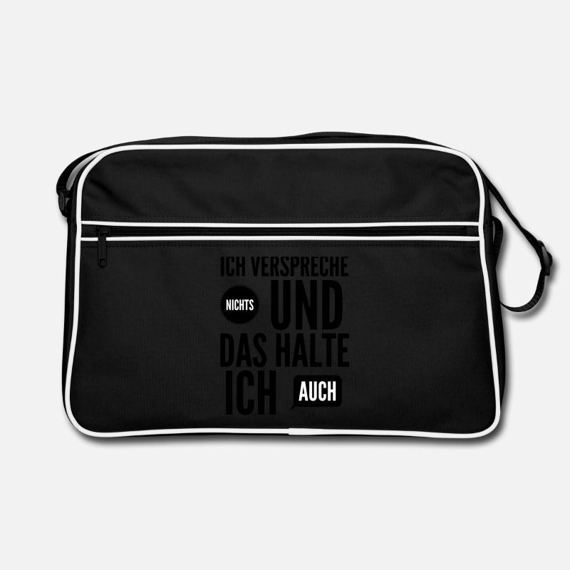Je ne fais aucune promesse et je garde ça Sac Retro