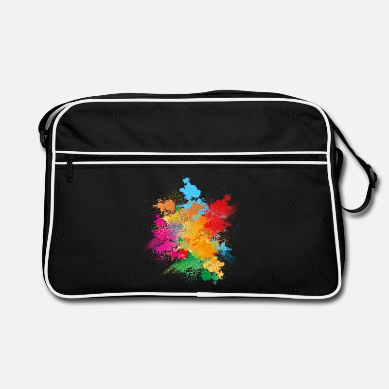 Explosion de poudre de couleur de poudre de couleur Sac Retro