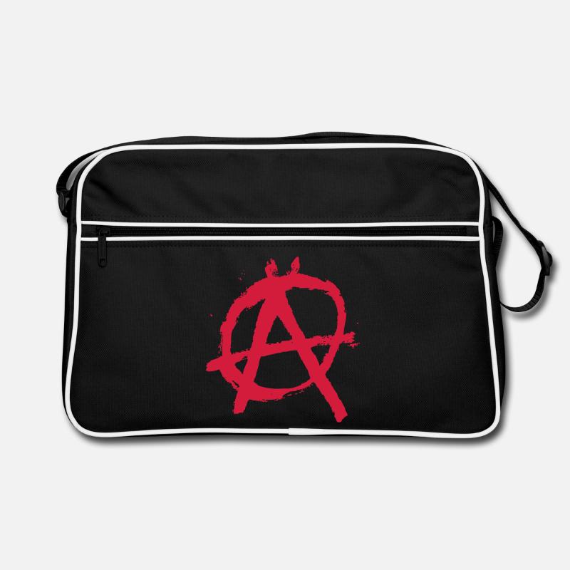 Artful anarchy lettering Retro Bag