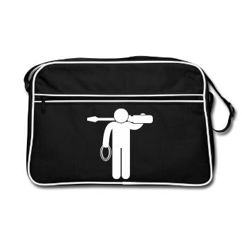 Electronic electrician Electrical Engineer - Retro Bag - black/white - Front