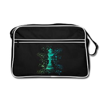 King Chess Symbol Couleurs Blast Club Logo - Sac Retro - noir/blanc - Devant