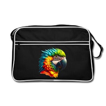 Perroquet - Sac Retro - noir/blanc - Devant