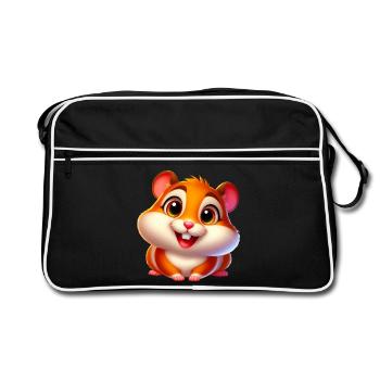 Hamster - Retro Bag - black/white - Front