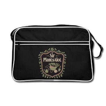 Brouette drôle de crête de jardinage pour la fête des pères - Sac Retro - noir/blanc - Devant