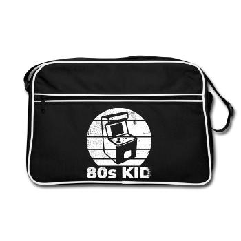 Gamin des années 80 - Sac Retro - noir/blanc - Devant