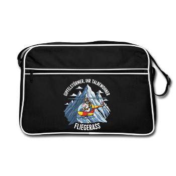 Pilote Licorne - Sac Retro - noir/blanc - Devant